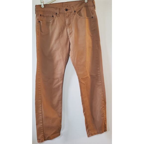 Levi's 505 Jeans Men's 34x32 Regular Straight Gold Mustard Yellow Denim Pants - Picture 1 of 7
